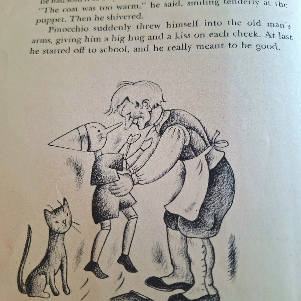 Pinocchio Illustrated Antique 1946 Book by Lois Lenski - Picture 8 of 13